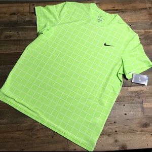 Lime green Nike Dri- Fit Shirt